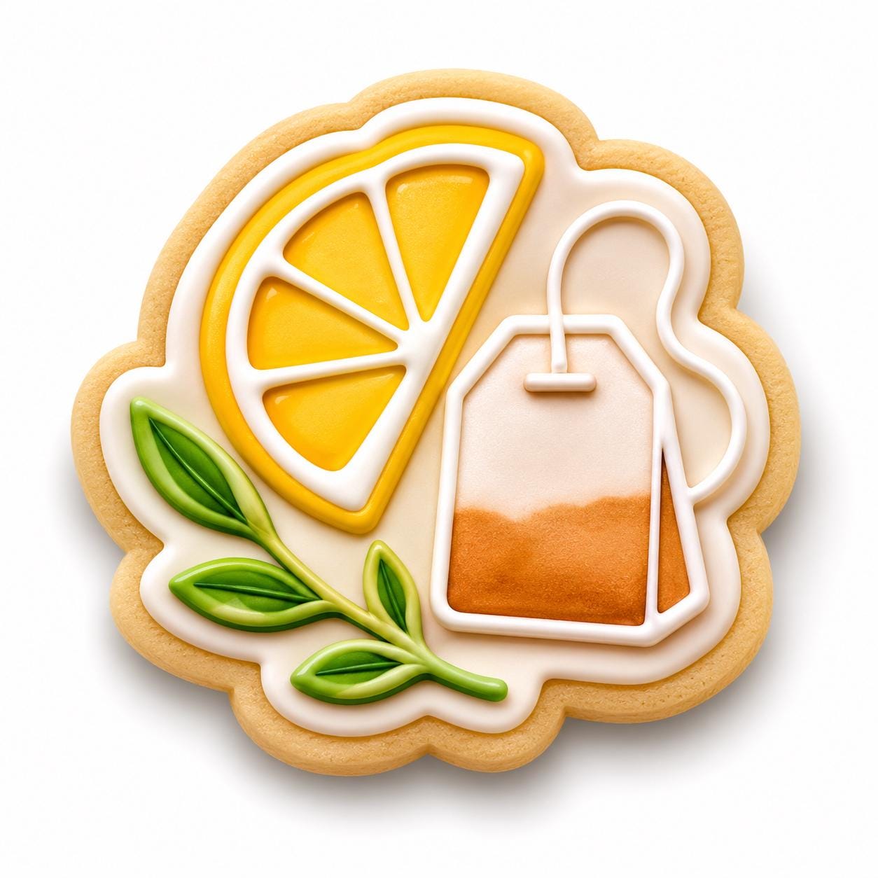 Tea Time Cookie Cutter Set | Teapot Teacup Croissant Tea Bag Lemon Cookie Stamp | Afternoon Tea Party Cookie Cutter | Tea Lover Gift