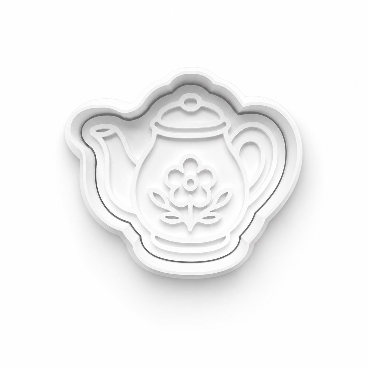 Tea Time Cookie Cutter Set | Teapot Teacup Croissant Tea Bag Lemon Cookie Stamp | Afternoon Tea Party Cookie Cutter | Tea Lover Gift
