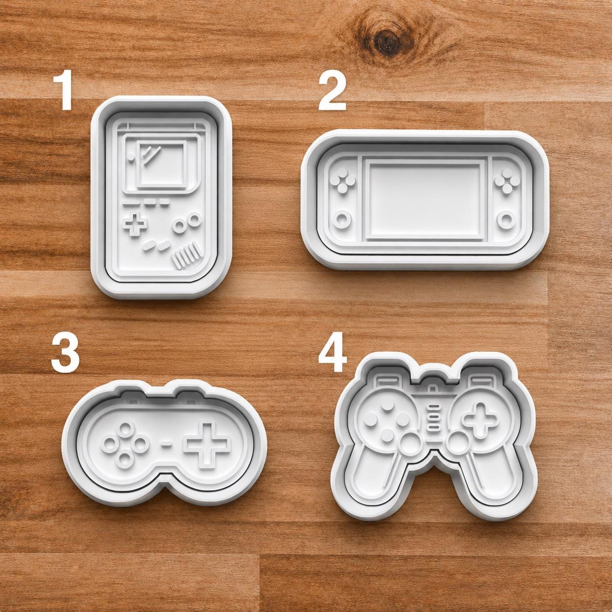 Gaming Cookie Cutters Set, Video Game Polymer Clay Cutters, Gamer Earring Cutters, Retro Controller Cutter, Fondant & Clay Jewelry Tools