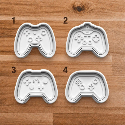 Video Game Controller Cookie Cutter Set, Gamer Clay Cutter & Stamp, Gaming Party Fondant Cutter, Polymer Clay Tool