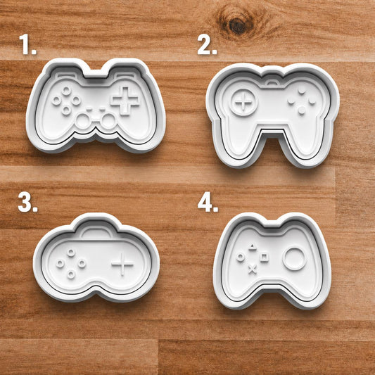 Video Game Controller Cookie Cutter Set showing the cutter shape and design.