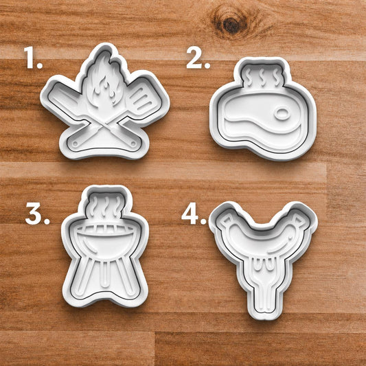 BBQ Cookie Cutter Set showing the cutter shape and design.