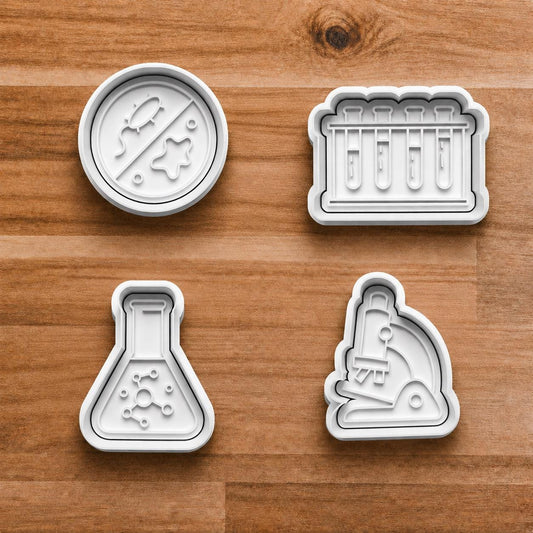 Science Lab Cookie Cutter Set.