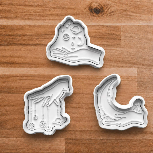 Celestial Hand Cookie Cutter Set.