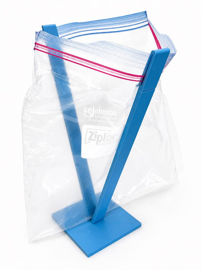 Adjustable Zipper Bag Holder Stand | Hands-Free Food Storage Bag Opener | Gallon Quart Sandwich Bag Holder | Kitchen Prep Helper