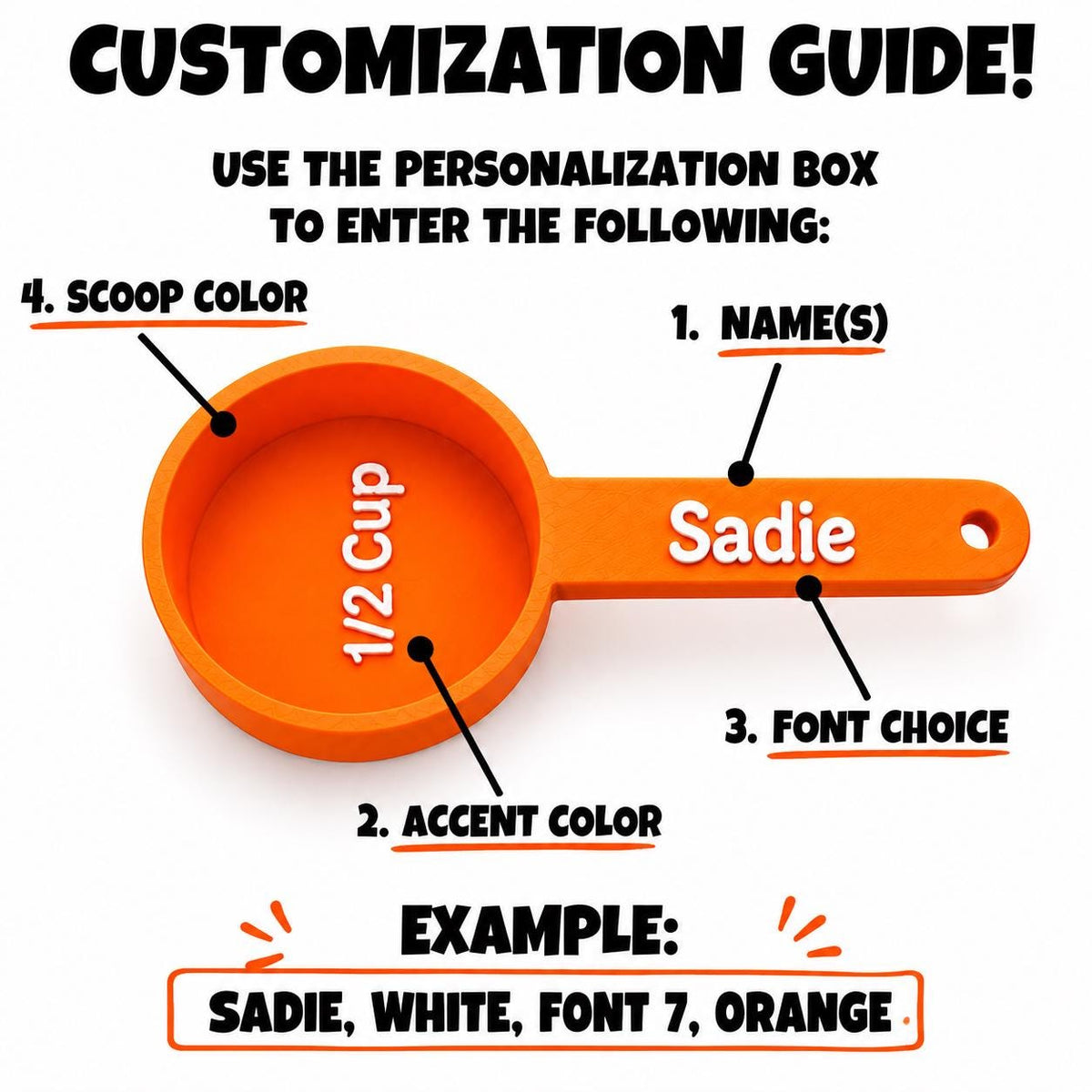 Personalized Pet Food Scoop.