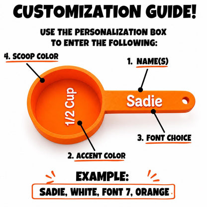 Personalized Pet Food Scoop.