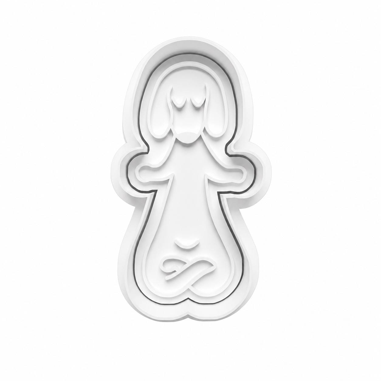 Dachshund Yoga Cookie Cutter Set, Wiener Dog Cookie Cutters, Meditation Dog Cookies, Royal Icing Cutter Stamp Set, Dog Lover Baking Gift
