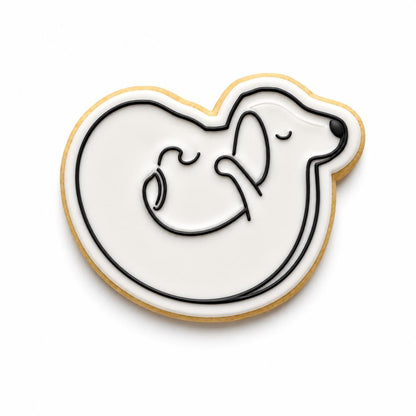 Dachshund Yoga Cookie Cutter Set, Wiener Dog Cookie Cutters, Meditation Dog Cookies, Royal Icing Cutter Stamp Set, Dog Lover Baking Gift