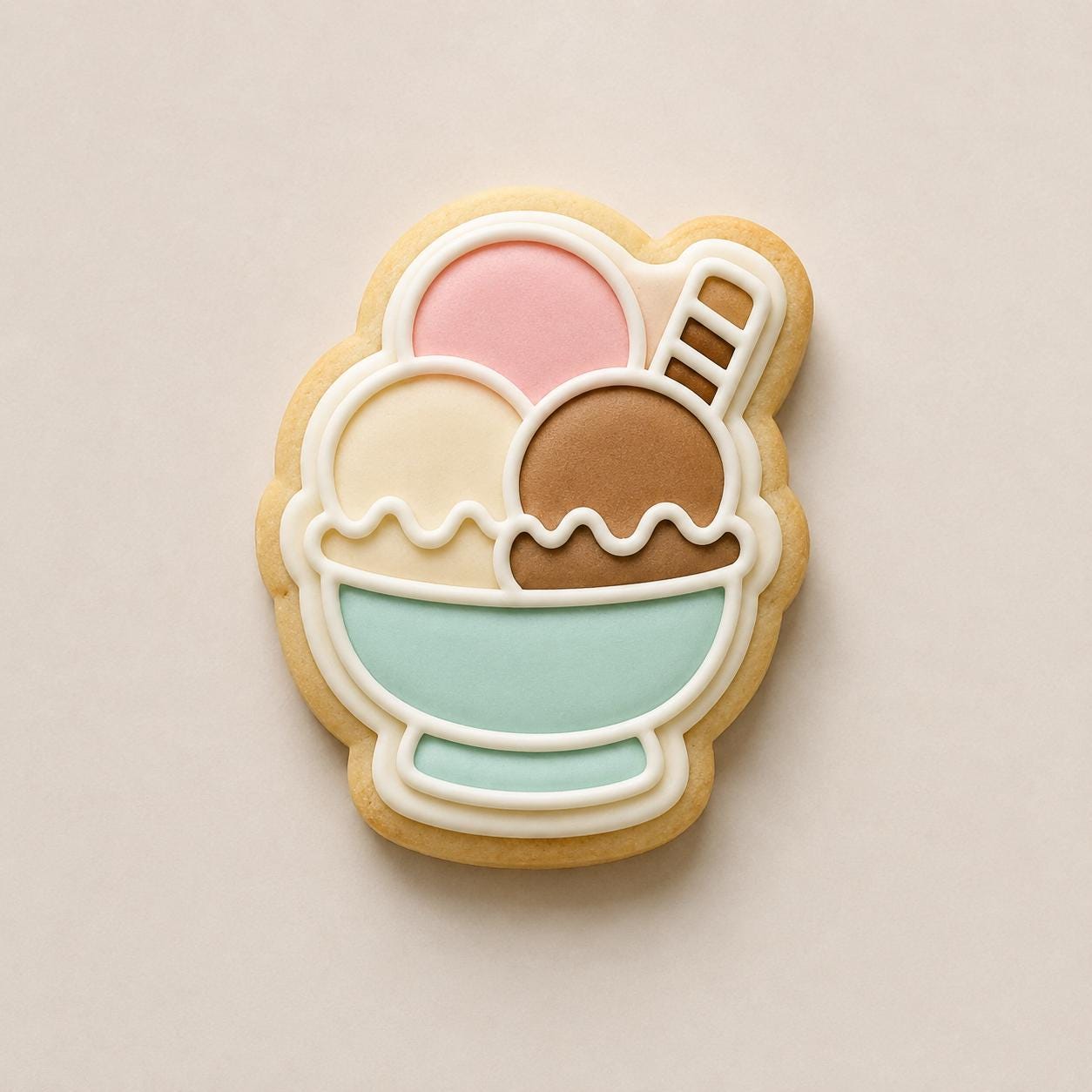 Ice Cream Cookie Cutter Set | Summer Dessert Cookie Cutters | Popsicle, Ice Cream Cone, Sundae & Cupcake Shapes | Sweet Treat Baking Set