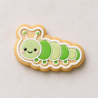 Bug Cookie Cutter Set | Butterfly Bee Ladybug Caterpillar Cookie Cutters | Spring Garden Cookie Stamp Set | Kids Baking Party Favor
