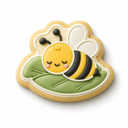 Bee Cookie Cutter Set | Bumble Bee Cookie Cutters | Spring Garden Cookie Stamp Set | Flower Bee Cookies | Baby Shower Birthday Baking