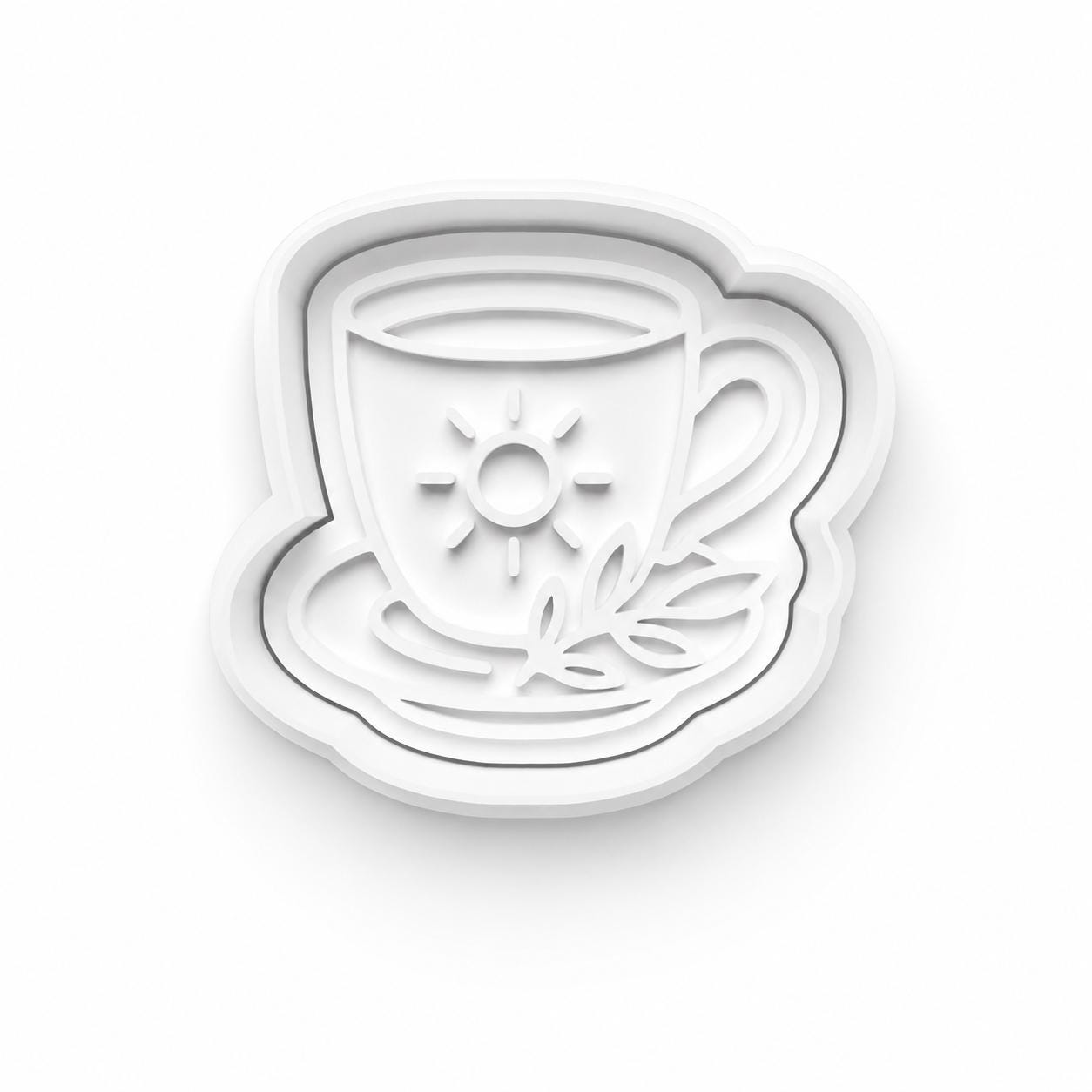 Tea Time Cookie Cutter Set | Teapot Teacup Croissant Tea Bag Lemon Cookie Stamp | Afternoon Tea Party Cookie Cutter | Tea Lover Gift