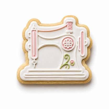Sewing Cookie Cutter Set | Vintage Sewing Machine Dress Form Thread Spool Scissors Cookie Stamps | Quilter Gift | Sewing Theme Cookies