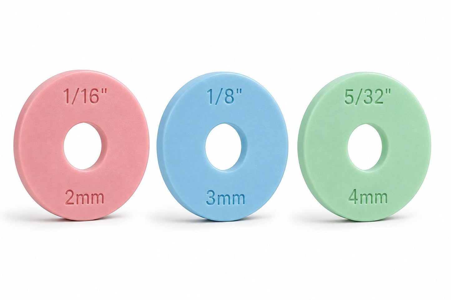 Rolling Pin Guide Rings | Dough Thickness Spacer Guides | Metric & Imperial Baking Rings | Fondant Cookie Dough Tools