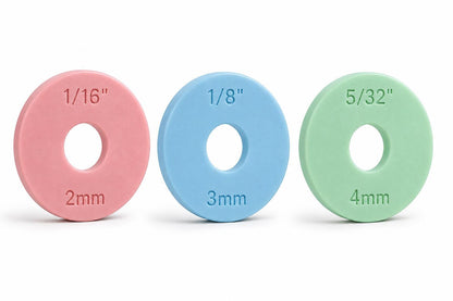 Rolling Pin Guide Rings | Dough Thickness Spacer Guides | Metric & Imperial Baking Rings | Fondant Cookie Dough Tools