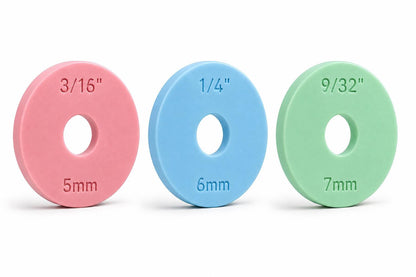 Rolling Pin Guide Rings | Dough Thickness Spacer Guides | Metric & Imperial Baking Rings | Fondant Cookie Dough Tools