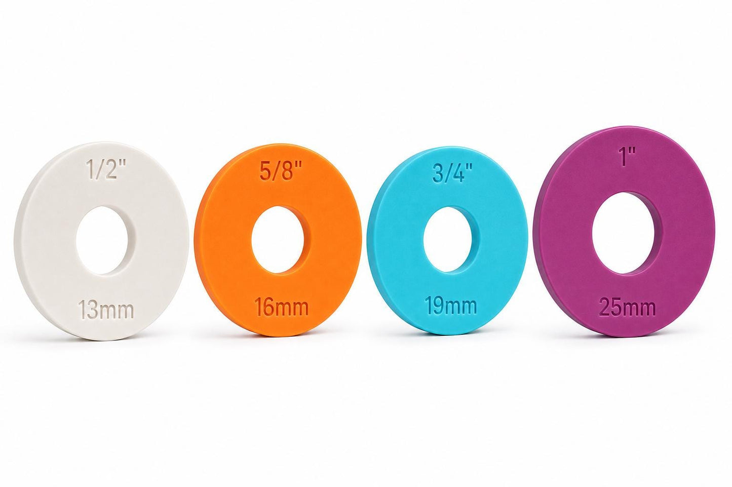 Rolling Pin Guide Rings | Dough Thickness Spacer Guides | Metric & Imperial Baking Rings | Fondant Cookie Dough Tools
