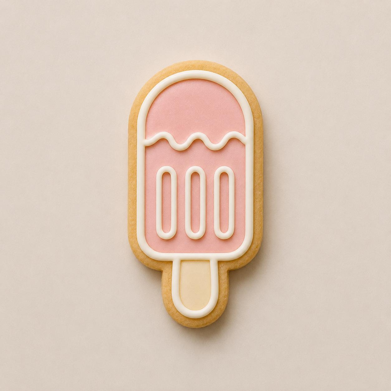 Ice Cream Cookie Cutter Set | Summer Dessert Cookie Cutters | Popsicle, Ice Cream Cone, Sundae & Cupcake Shapes | Sweet Treat Baking Set