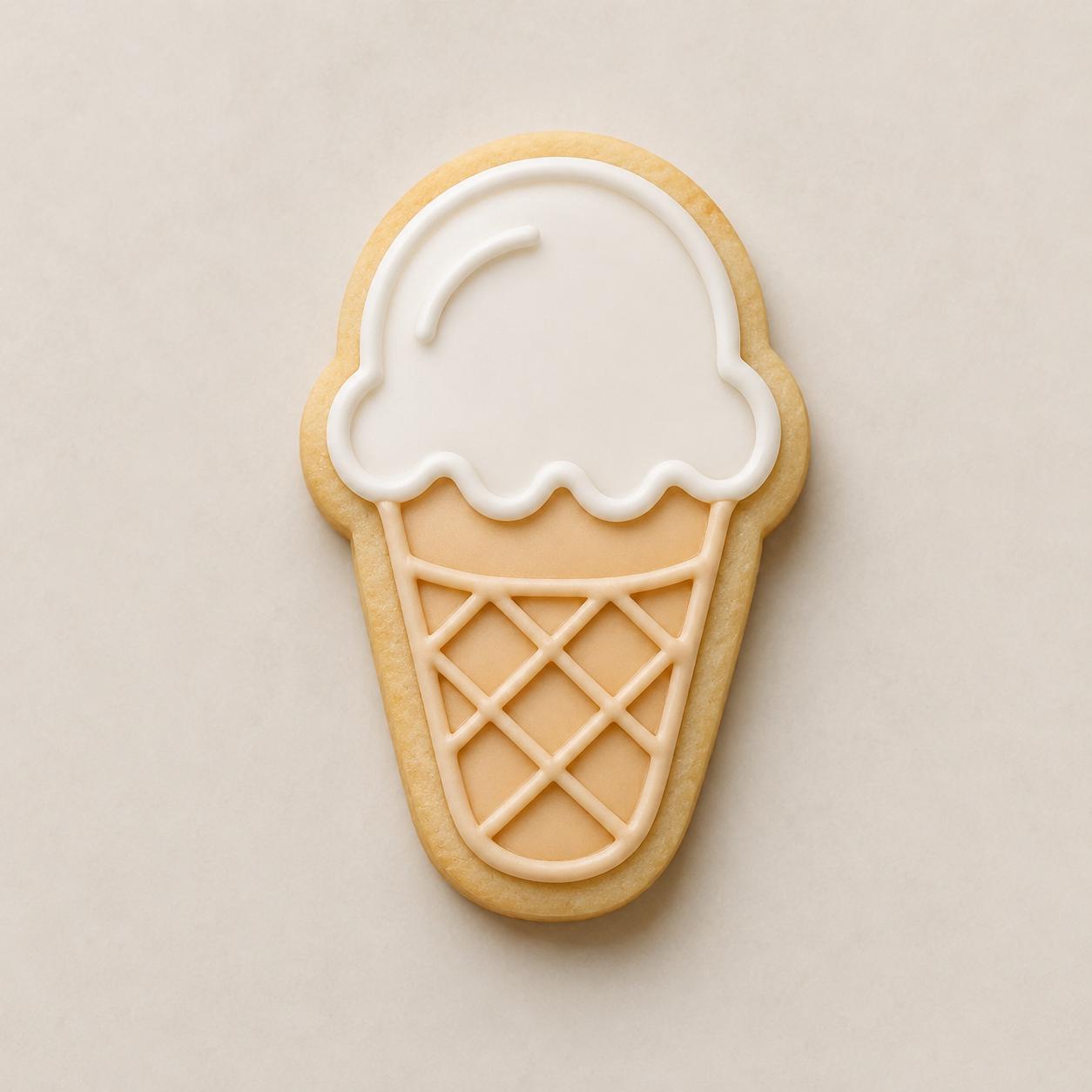 Ice Cream Cookie Cutter Set | Summer Dessert Cookie Cutters | Popsicle, Ice Cream Cone, Sundae & Cupcake Shapes | Sweet Treat Baking Set