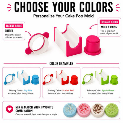 1.75 Inch Round Cake Pop Mold Set, Embossed Cake Pop Maker, Filled Cake Pop Mold, Cake Pop Press, Baking Tool, Cake Decorating
