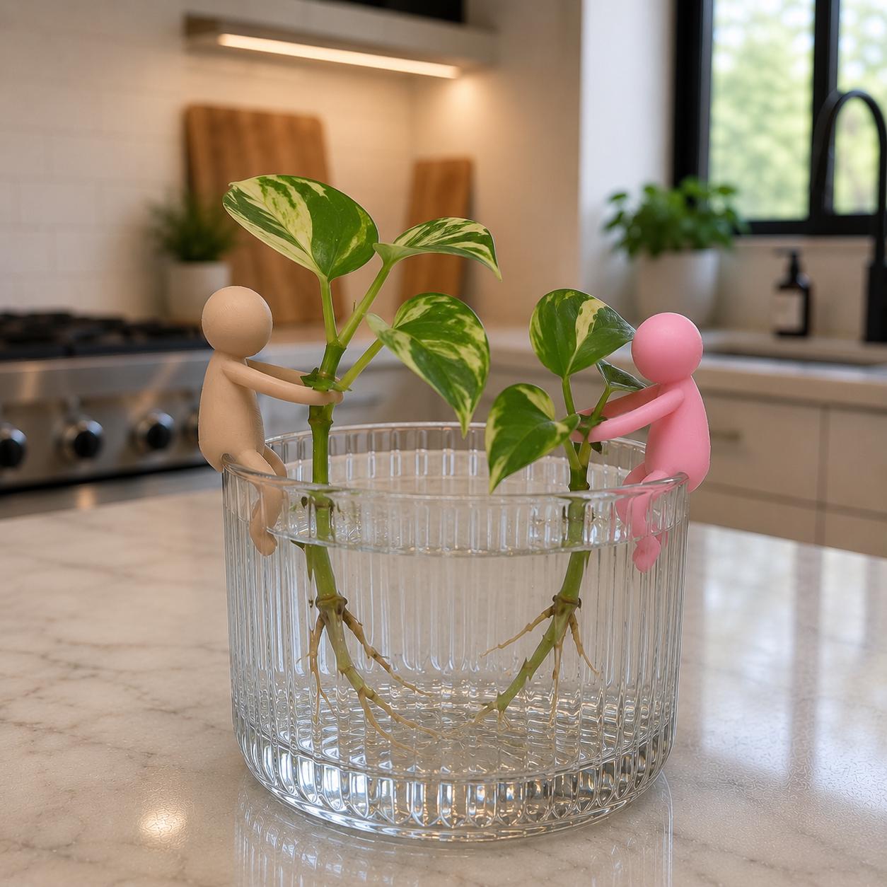 Plant Propagation Buddies | Plant Cutting Holder Stabilizers | Cute Hydroponic Rooting Decor for Indoor Plants