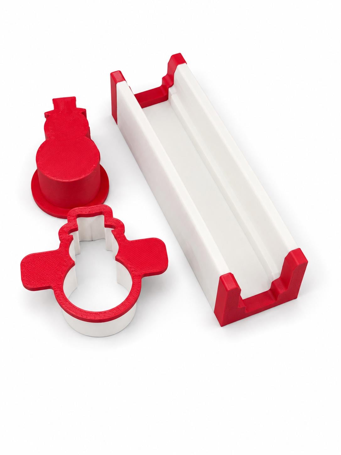 Snowman Cake Pop Mold Set | 2" Snowman Cake Pop Maker with Cutter, Press & 6-Slot Tray | Christmas Baking Mold