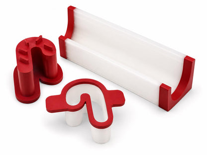 2 Inch Candy Cane Cake Pop Mold Set | Christmas Cake Pop Maker with Cutter, Press & 6-Inch Display Tray | Holiday Baking Mold