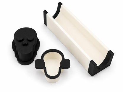 2 Inch Skull Cake Pop Mold Set with Press Tool, Cutter & 6-Inch Tray | Halloween Cake Pop Mold | Custom Cake Pop Maker