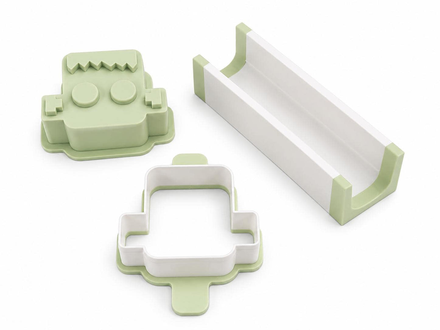Frankenstein Cake Pop Mold Set with Press, Cutter and 6-Inch Display Tray | Halloween Cake Pop Maker | Custom Colors