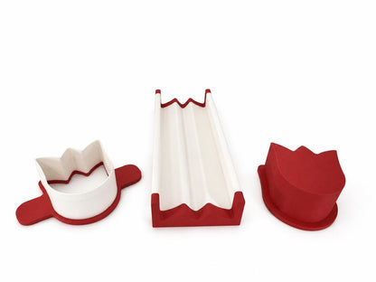 Tulip cake pop mold and matching press tool