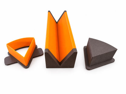 Pie Slice Cake Pop Mold Set | Cutter, Press Tool & 6-Inch Tray