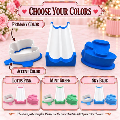 Tea Cup Cake Pop Mold Set | Cutter, Detailed Press Tool & 6-Inch Tray