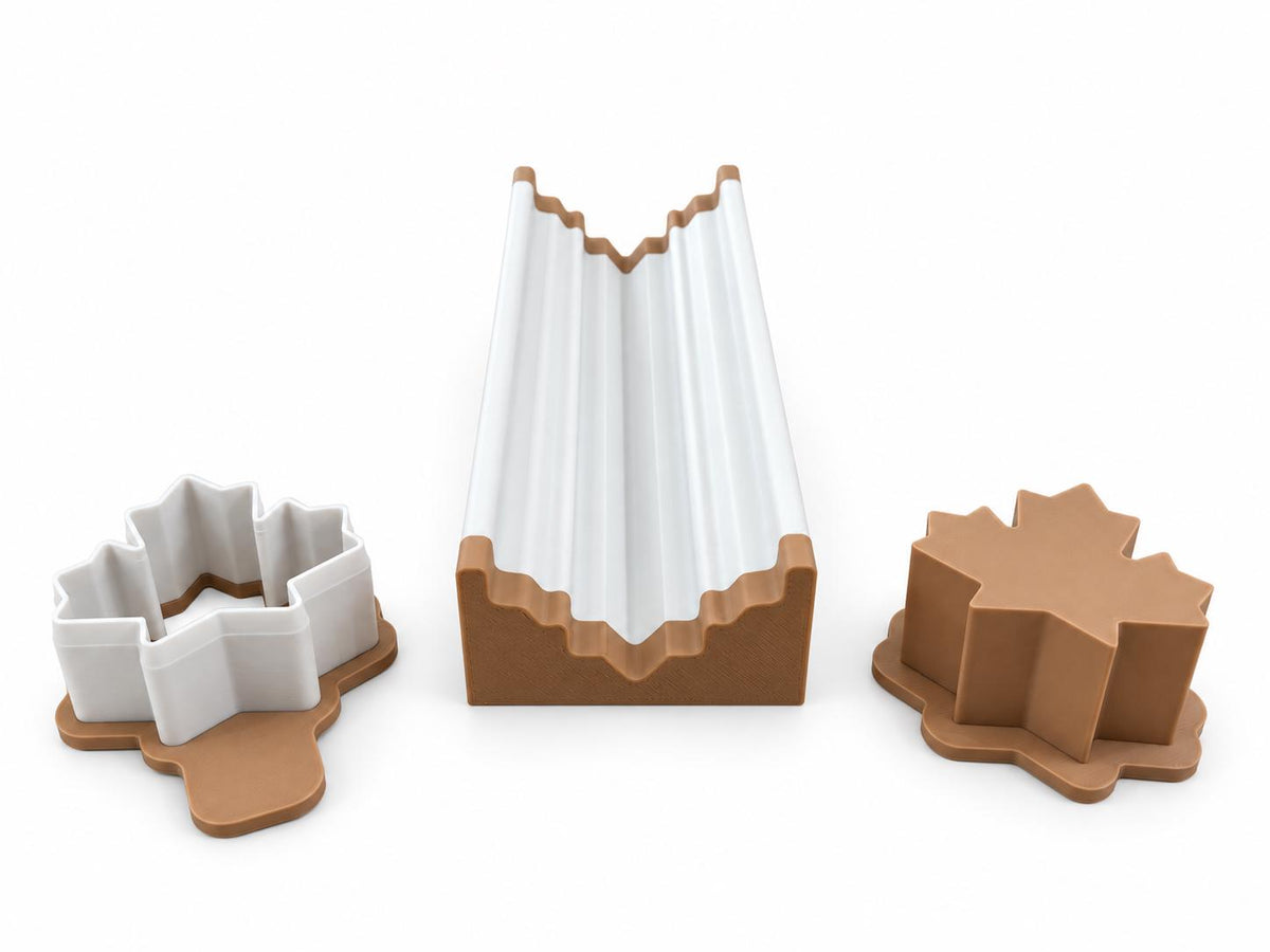 Maple Leaf Cake Pop Mold Set | Cutter, Press Tool & 6-Inch Tray