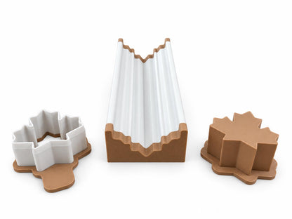 Maple Leaf Cake Pop Mold Set | Cutter, Press Tool & 6-Inch Tray