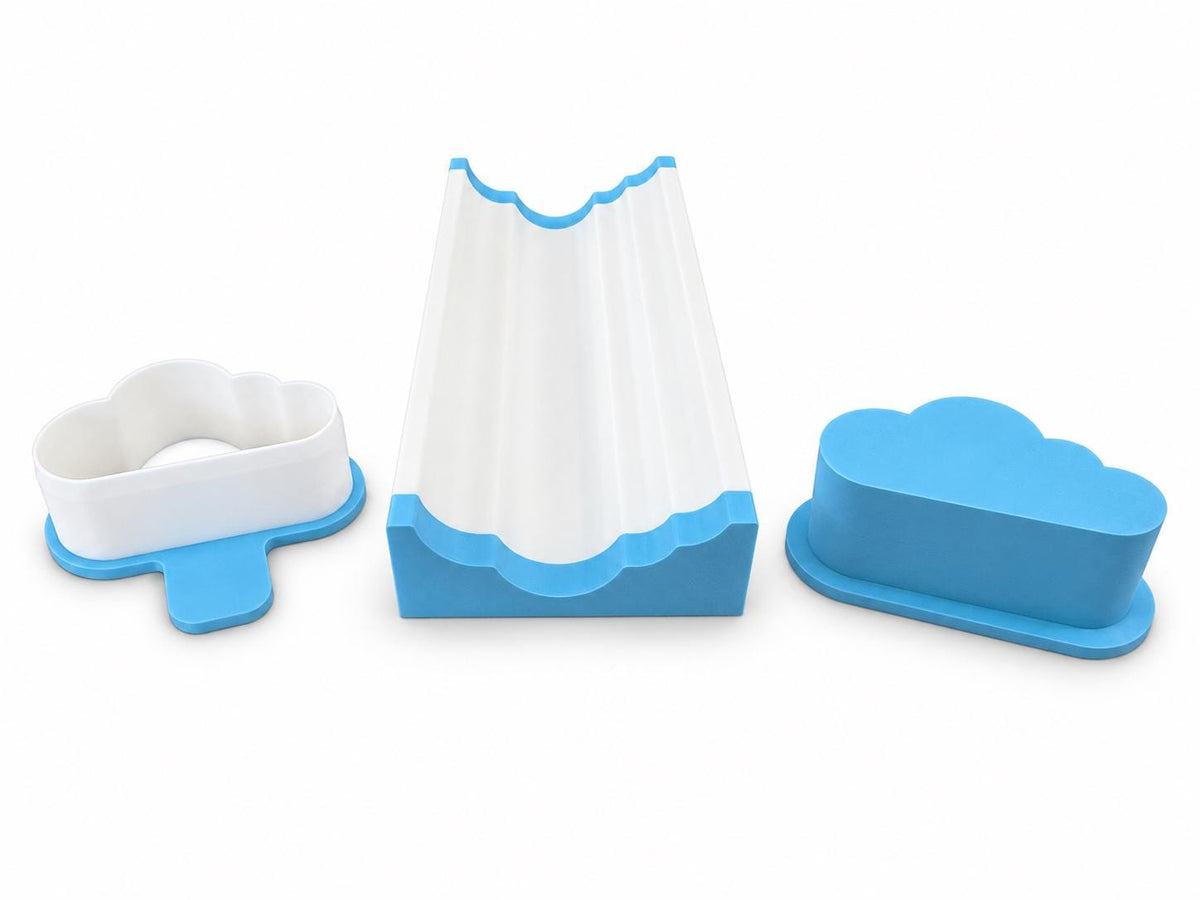 Cloud Cake Pop Mold Set | Cutter, Press Tool & 6-Inch Tray