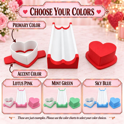 Heart Cake Pop Mold Set | Cutter, Press Tool & 6-Inch Tray