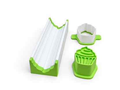 Cupcake Cake Pop Mold Set with Matching Press and Cutter